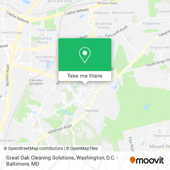 Great Oak Cleaning Solutions map