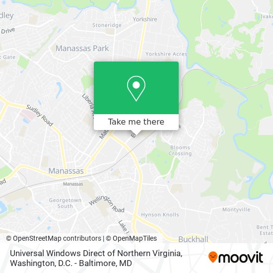 Universal Windows Direct of Northern Virginia map