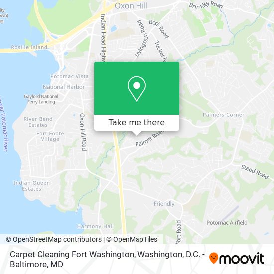 Carpet Cleaning Fort Washington map