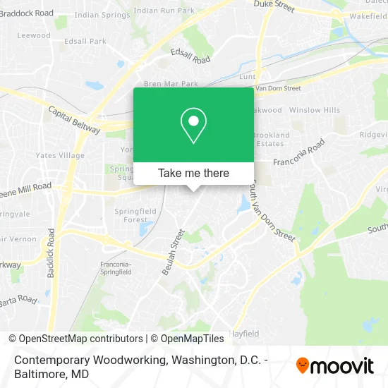 Contemporary Woodworking map