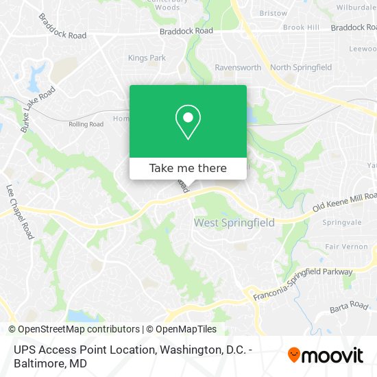 UPS Access Point Location map