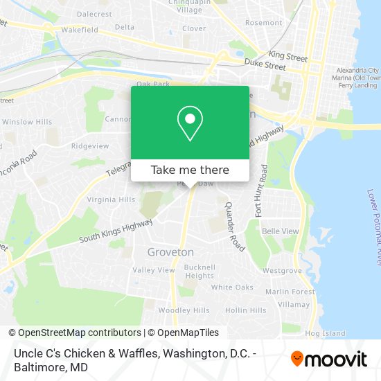 Mapa de Uncle C's Chicken & Waffles