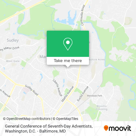 General Conference of Seventh-Day Adventists map