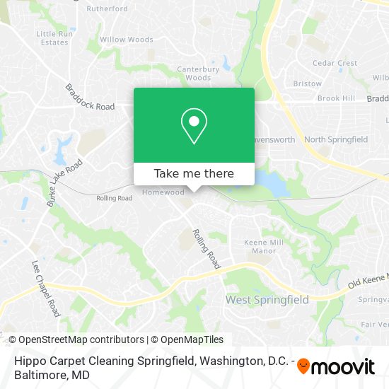 Hippo Carpet Cleaning Springfield map