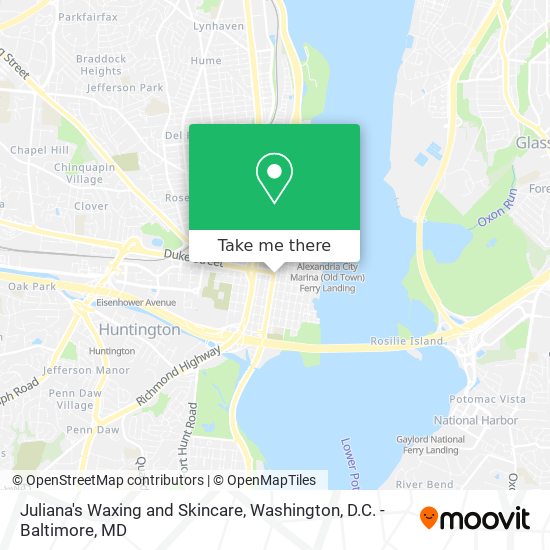 Juliana's Waxing and Skincare map