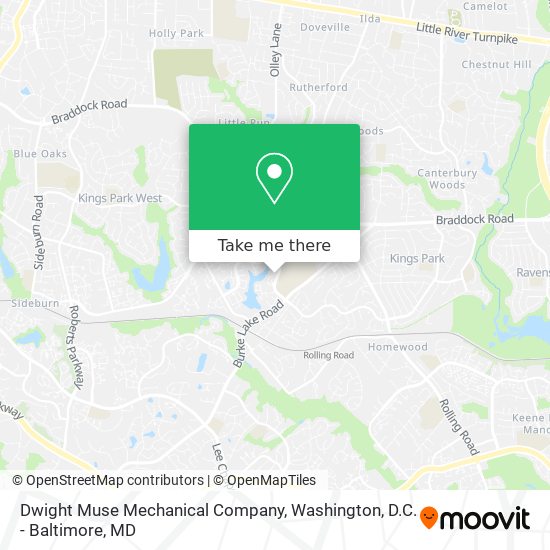 Mapa de Dwight Muse Mechanical Company