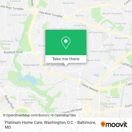 Platinum Home Care map