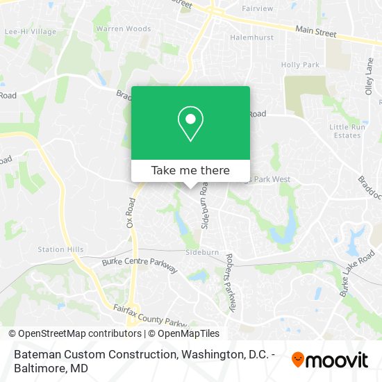 Bateman Custom Construction map