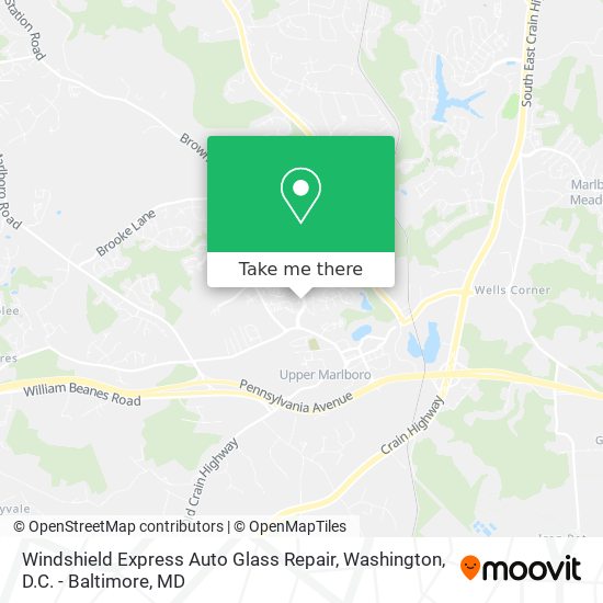 Windshield Express Auto Glass Repair map