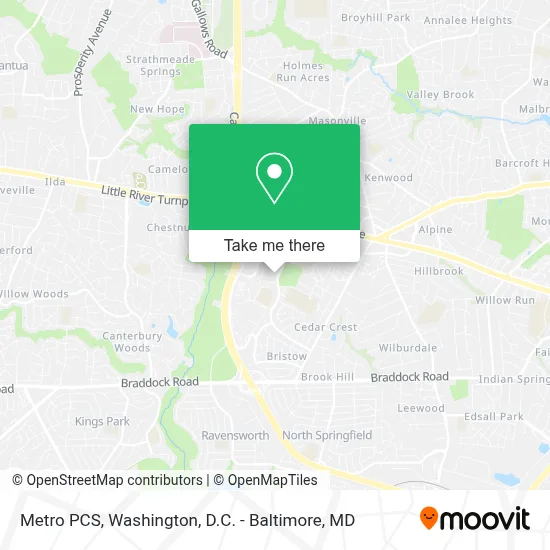 Metro PCS map