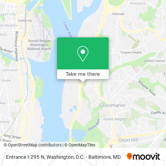 Mapa de Entrance I-295 N