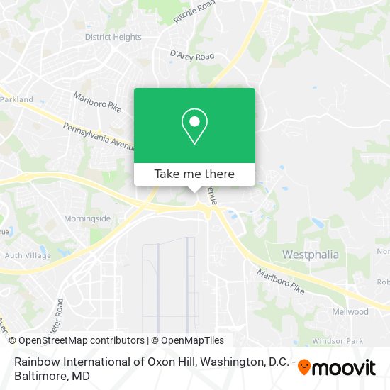 Rainbow International of Oxon Hill map