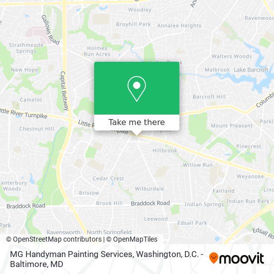 MG Handyman Painting Services map