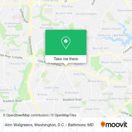 Atm Walgreens map