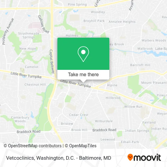 Vetcoclinics map