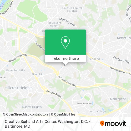 Creative Suitland Arts Center map