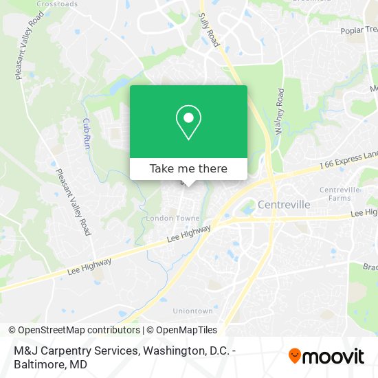 M&J Carpentry Services map