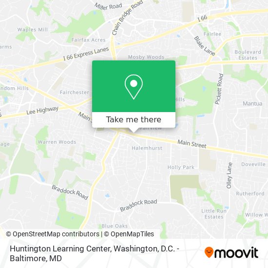 Mapa de Huntington Learning Center