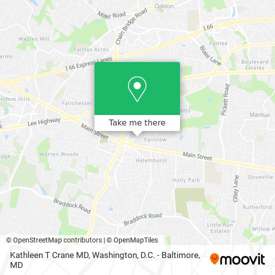 Kathleen T Crane MD map