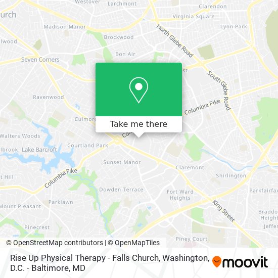 Rise Up Physical Therapy - Falls Church map