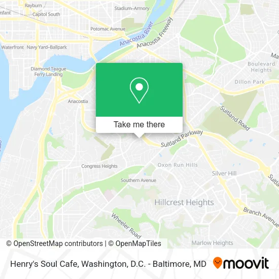 Henry's Soul Cafe map