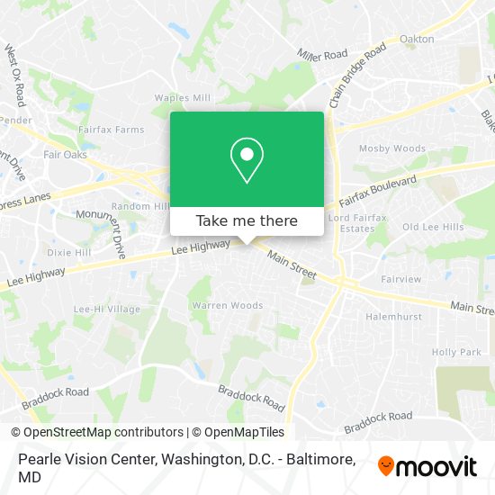 Pearle Vision Center map