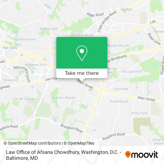 Law Office of Afsana Chowdhury map