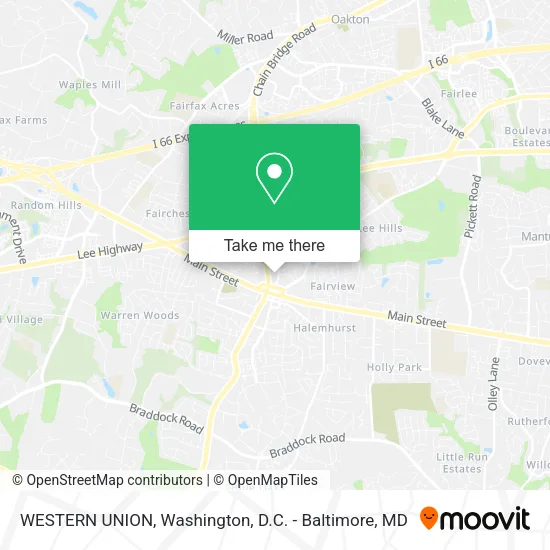 WESTERN UNION map