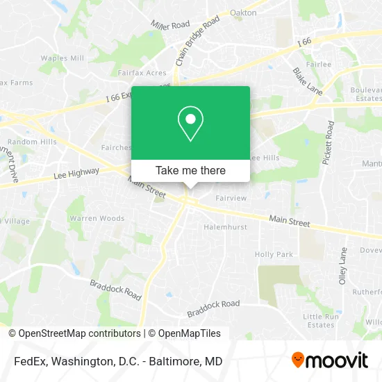 FedEx map