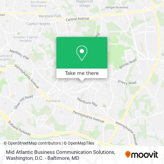 Mid Atlantic Business Communication Solutions map