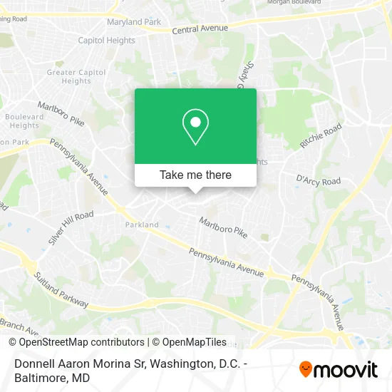 Mapa de Donnell Aaron Morina Sr