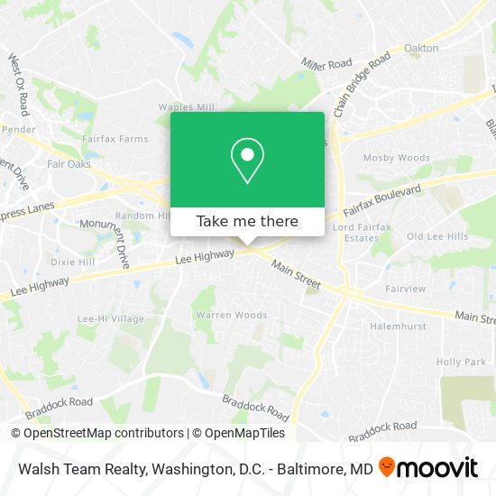 Walsh Team Realty map