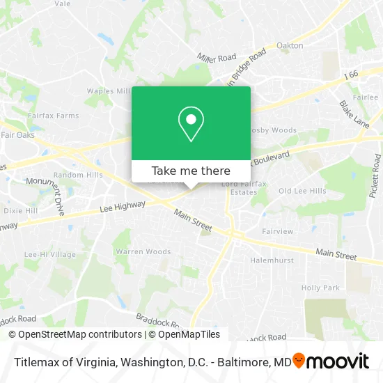 Titlemax of Virginia map