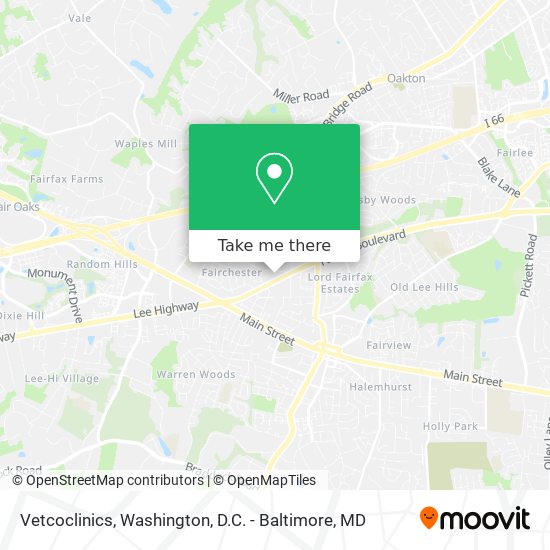 Vetcoclinics map