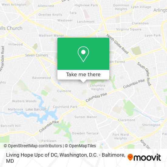 Living Hope Upc of DC map