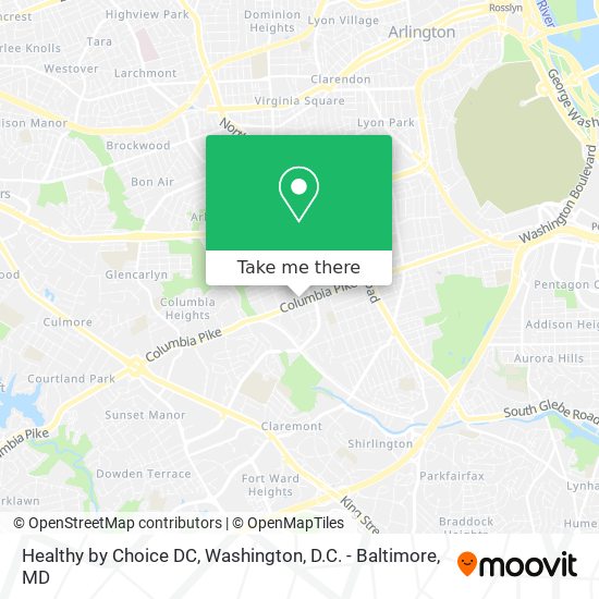 Healthy by Choice DC map