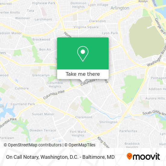 On Call Notary map