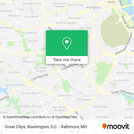 Great Clips map