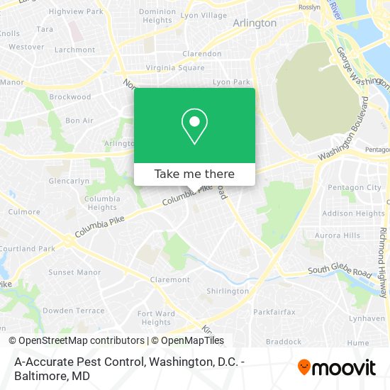 Mapa de A-Accurate Pest Control