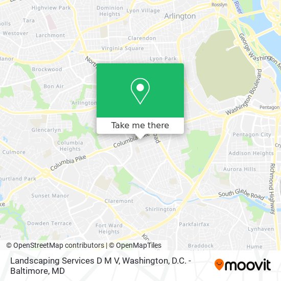 Landscaping Services D M V map