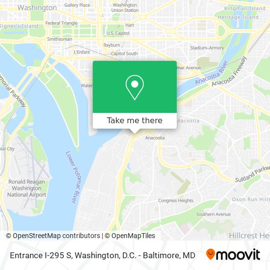 Mapa de Entrance I-295 S