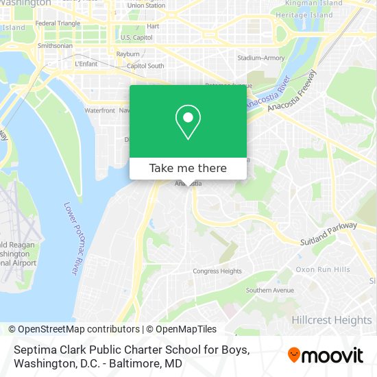 Septima Clark Public Charter School for Boys map