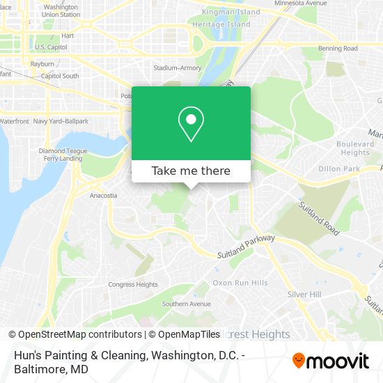 Hun's Painting & Cleaning map
