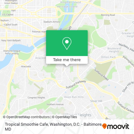 Mapa de Tropical Smoothie Cafe