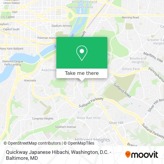 Mapa de Quickway Japanese Hibachi