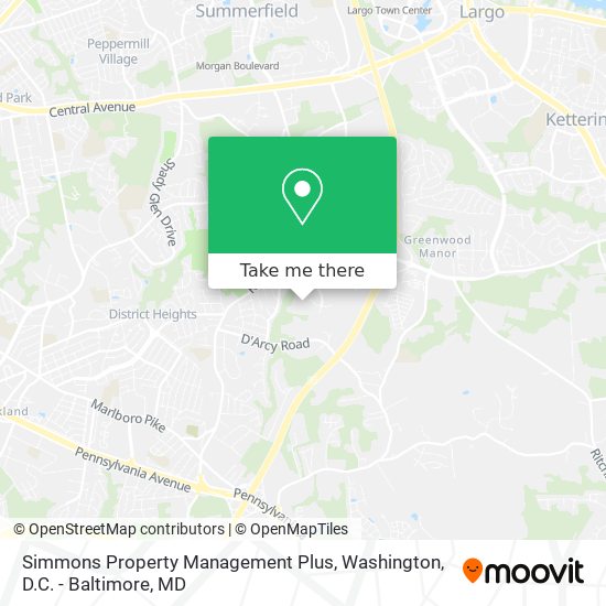 Simmons Property Management Plus map