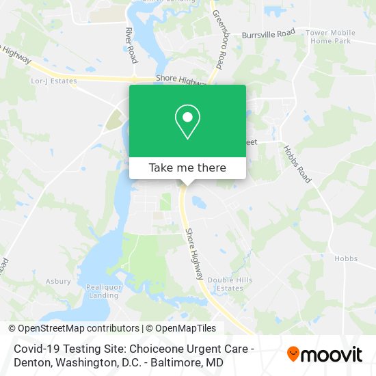 Covid-19 Testing Site: Choiceone Urgent Care - Denton map