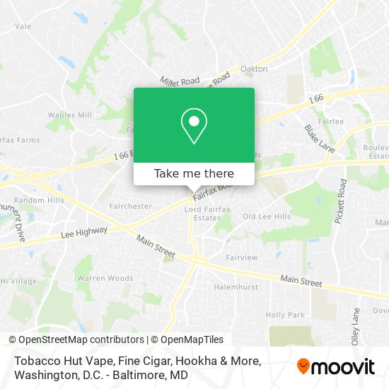 Mapa de Tobacco Hut Vape, Fine Cigar, Hookha & More