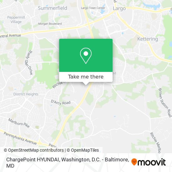 ChargePoint HYUNDAI map