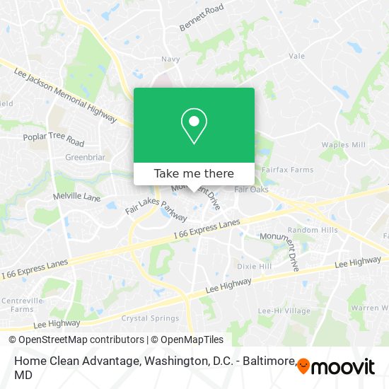 Home Clean Advantage map